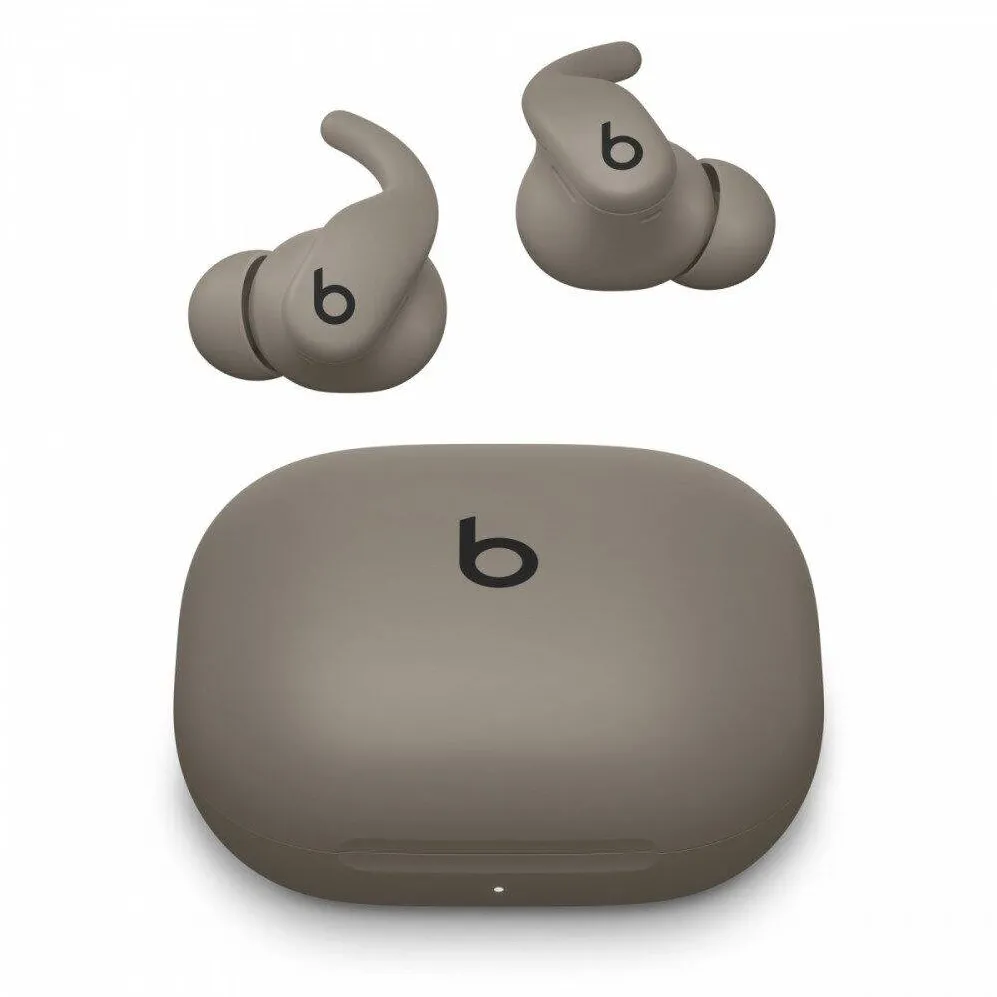 Casti In-Ear Apple Casti wireless Apple Powerbeats Fit, gri, rezistente la apa, cu autonomie de pana la 30 de ore, set de 4 marimi a dopurilor