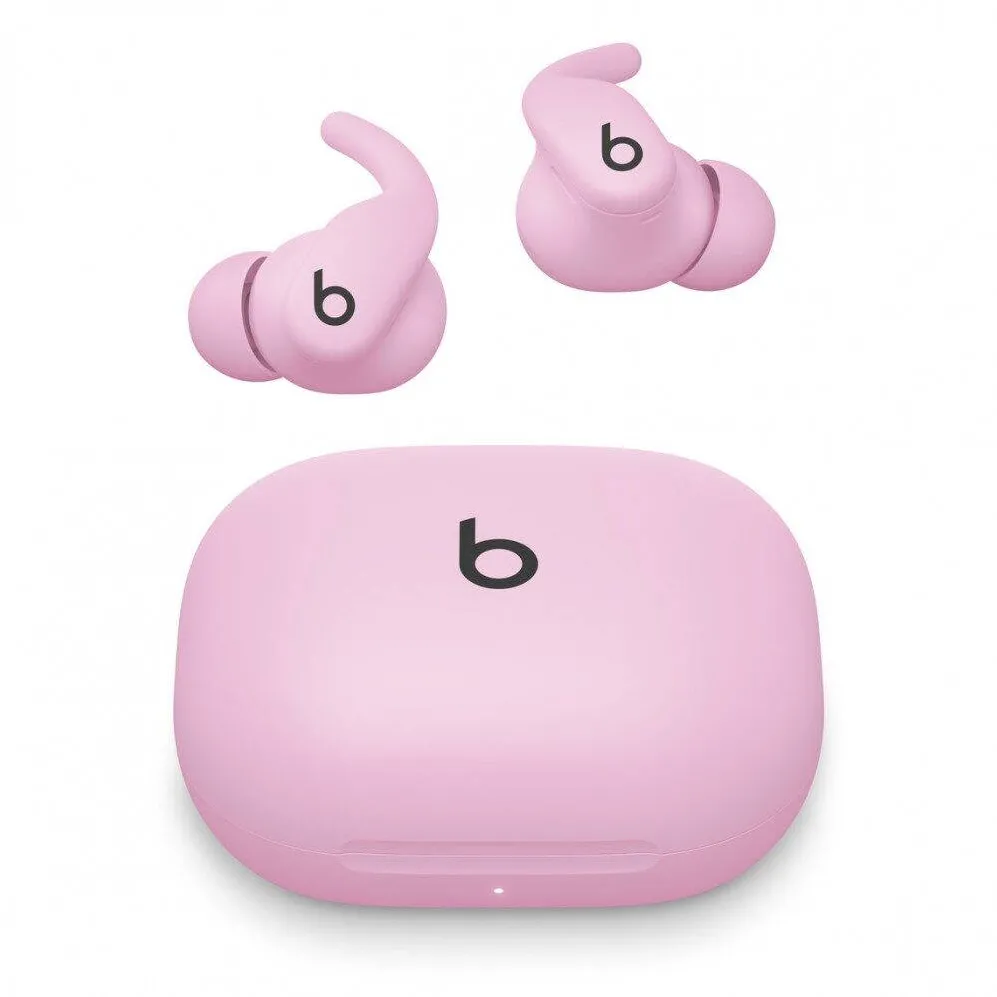 Casti In-Ear Apple Casti Wireless Apple Powerbeats Fit, roz, rezistente la apa, autonomie 30 ore, set cu 4 dimensiuni de dopuri
