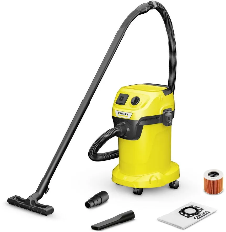 Aspirator Karcher umed/uscat Karcher WD 3 P V-19/4/20, 1000 W, 19 L Galben