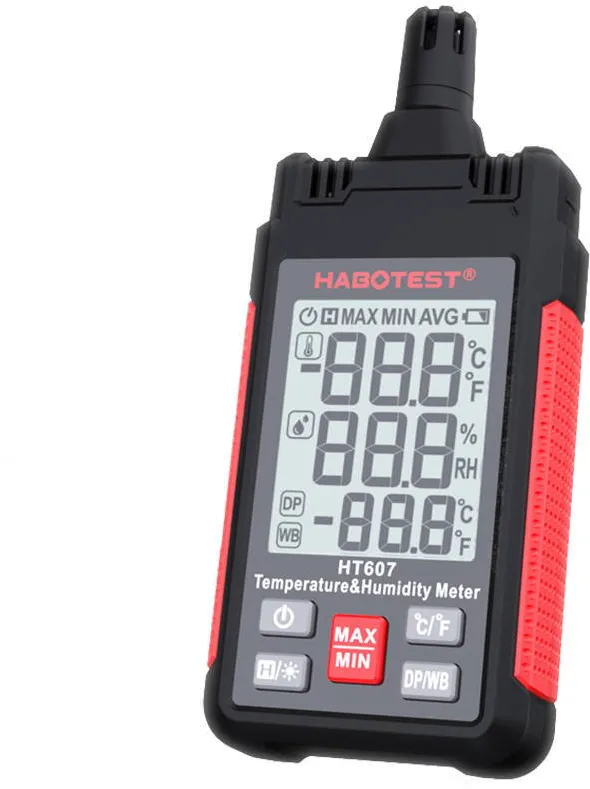 Habotest Temperature & Humidity Meter HT607