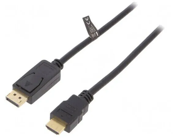 Logilink Cablu DisplayPort 1.2 la HDMI 2m Negru