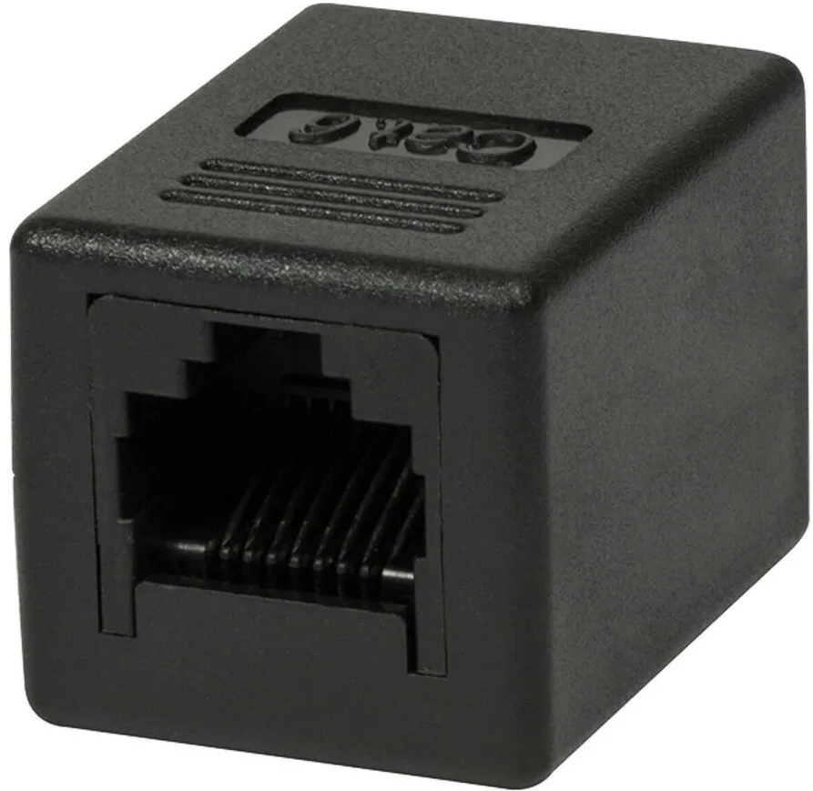 Logilink Adaptor, LogiLink, Inline 1:1 Cat.6 RJ45 STP, negru