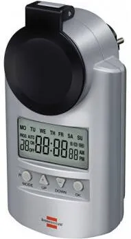 Brennenstuhl Timer Weekly "Primera-Line DT IP 44", Silver