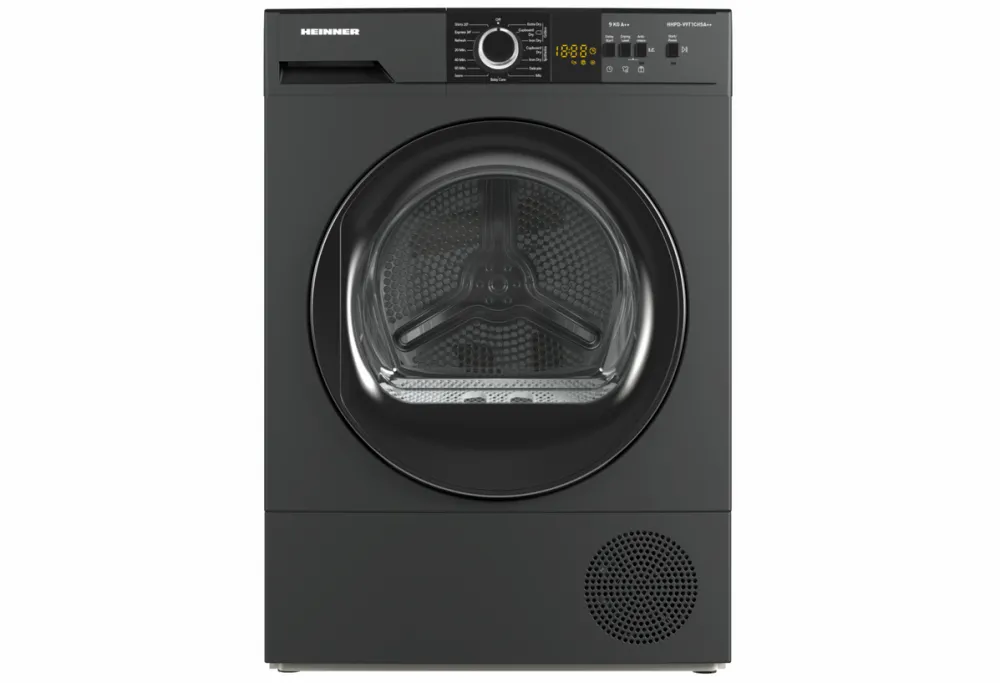 HEINNER Uscator de rufe HD-V9T1CHSA++, 9 kg, clasa E, Gri