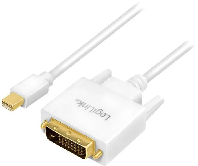 Logilink Mini DisplayPort to DVI, white, 1.8m