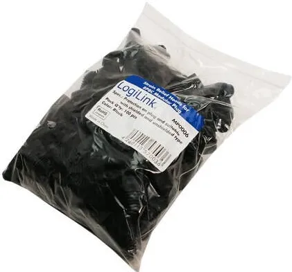 Set 100 mansoane protectie pentru mufe modulare Logilink MP0006 negru