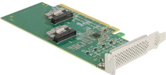 Placa de Retea DELOCK PCI Express 4.0 x16 Karte zu 4 x SFF-8639 NVMe