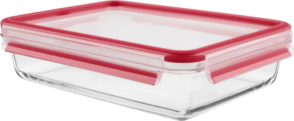 Emsa Clip&Close Glass Food Container, Square 2 L