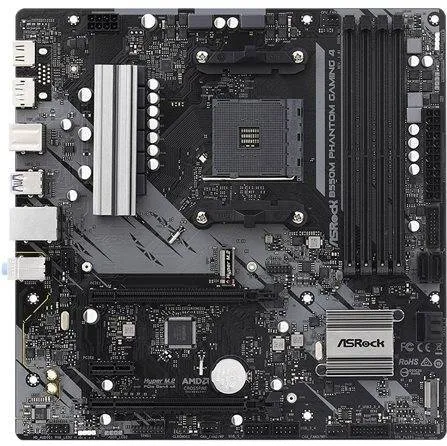 Placa de Baza ASRock B550M Phantom Gaming 4 micro ATX - Socket AM4 - AMD B550