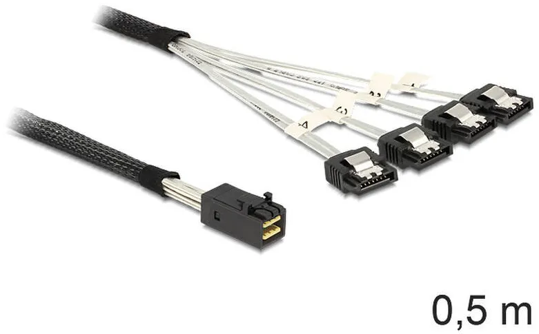 Cablu DELOCK 83392, SATA / SAS - 50 cm