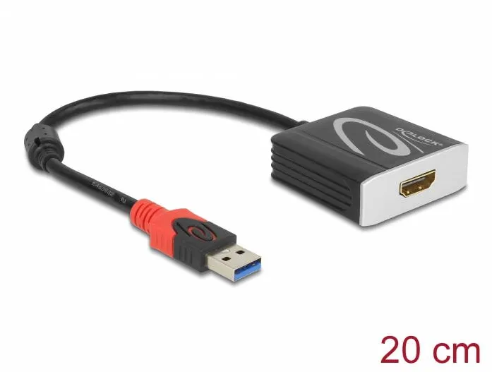Adaptor DELOCK SuperSpeed USB 5 Gbps Tip-A tata la HDMI mama