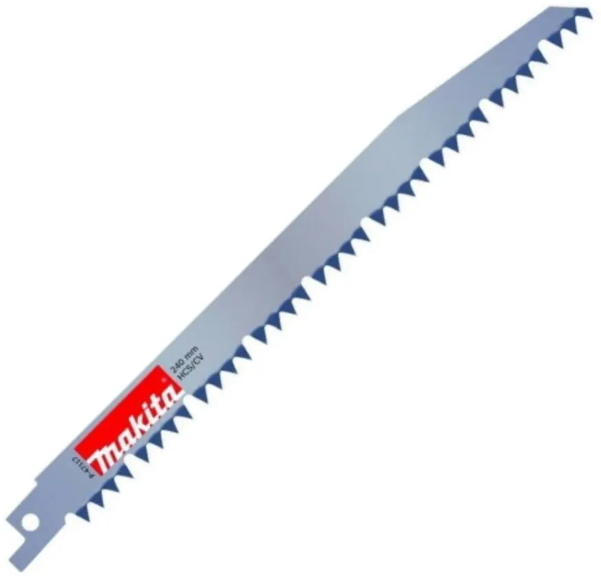 Makita Lama fierastrau sabie, alternativ, Makita P-47117, coada universala, HCS, 6 TPI, pentru lemn verde, copaci, tundere, lungime 240 mm