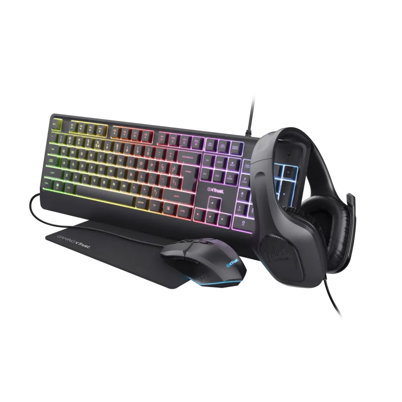 Tastatura TRUST Kit Trust GXT 792 Quadrox 4-in-1
