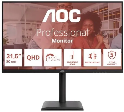 Monitor AOC 81,3cm (31,5") Q32E4U 16:09 2xHDMI+DP+USB IPS black