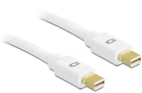 Cablu video DELOCK 83484 mini DisplayPort la DisplayPort 5 m alb