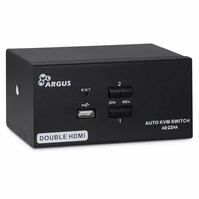 Switch Inter-Tech AS-22HA HDMI, 2 Port, Metall