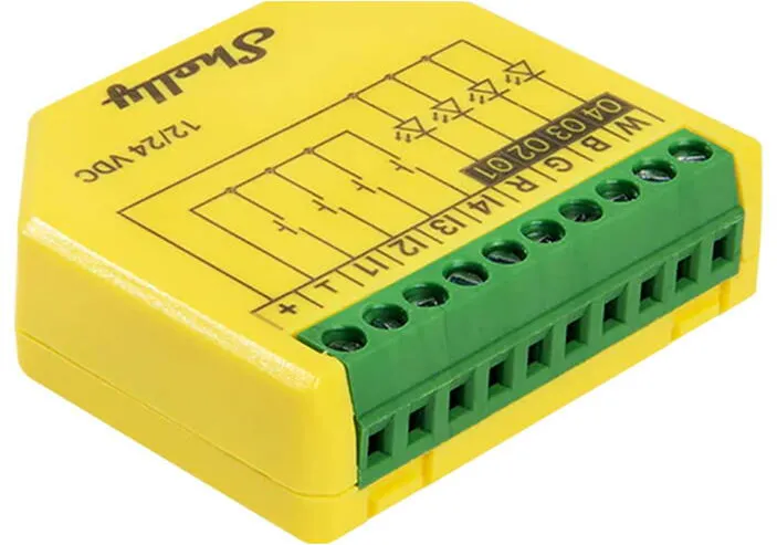 Shelly Controller for LED smart strips Shelly Plus RGBW PM