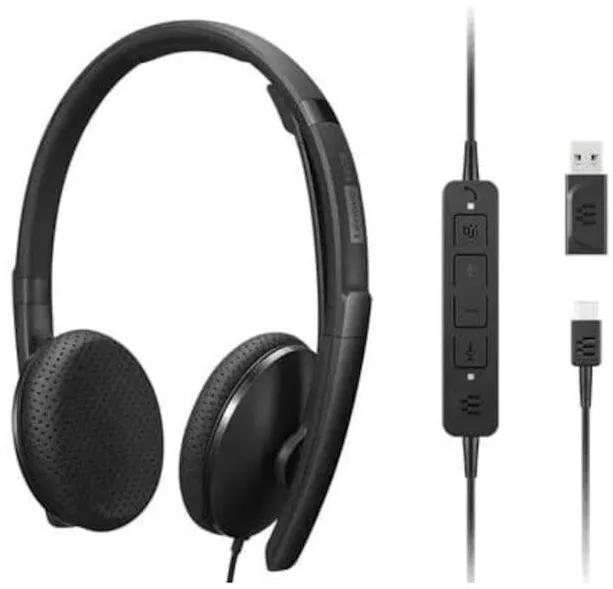 Casti Lenovo Wired VoIP Headset Teams 4XD1M4562