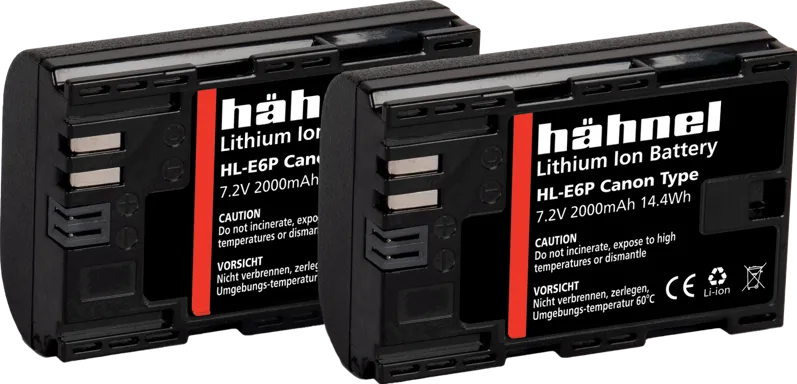 HHNEL Battery Canon HL-E6P / LP-E6P Twin Pack