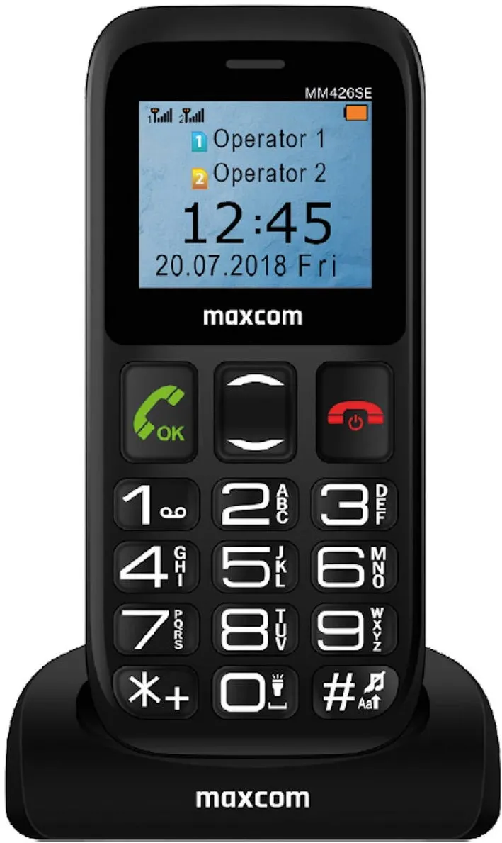 Telefon Mobil Maxcom MM426 SE, Dual SIM, Negru