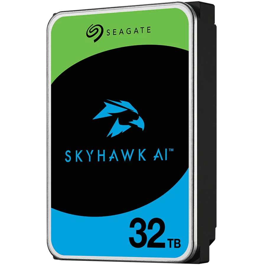 Hard Disk Seagate HDD Video Surveillance SkyHawk AI 32TB CMR, 3.5", 512MB, SATA, Rescue Services 3 ani, TBW: 550