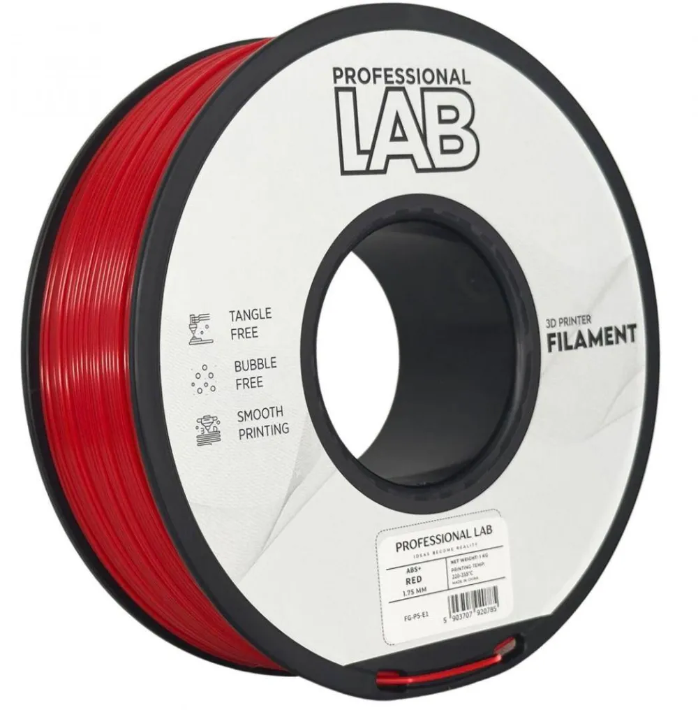 Professional lab Prof. lab 3D filament 1KG ABS+ red
