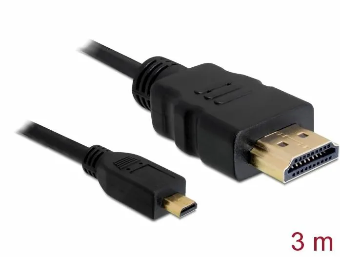 Cablu DELOCK 82663 HDMI la micro HDMI High Speed cu Ethernet 3 m