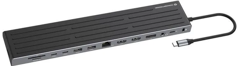 Docking Station CONCEPTRONIC CONCEPTRONIC 14-1 Dock USB-C->2xHDMI/DP/2xUSB-C/+    18cm sw