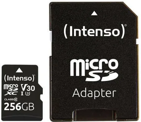 Card de Memorie Intenso microSDXC 256GB C10 UHS-I Professional + Adapter