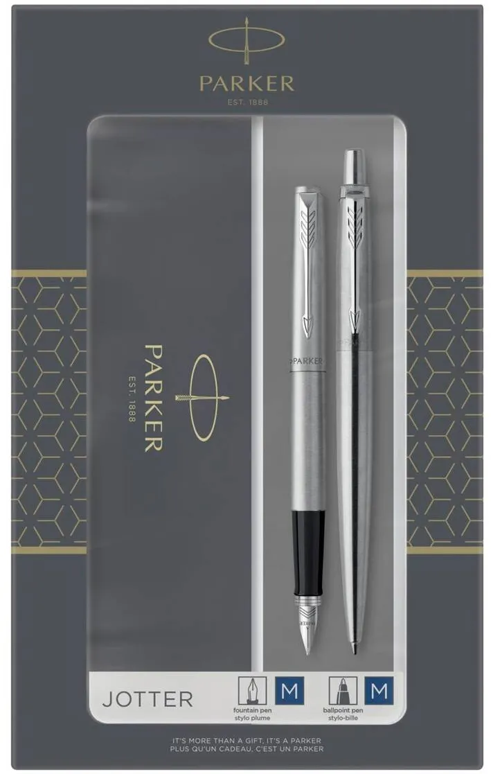 Parker Jotter stainless steel C.C. DuoSet incl. Gift-box