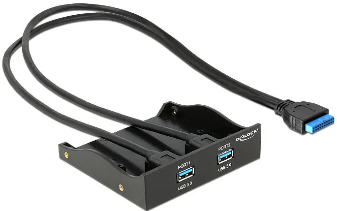 Hub USB DELOCK  USB 3.0 Front Panel 2-Port with internal 19 pin USB 3.0 PIN