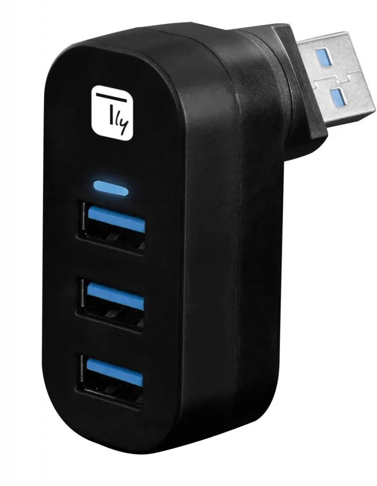 Hub USB TECHLY Hub USB Techly, 3x USB-A 3.0, 5 Gb/s, negru