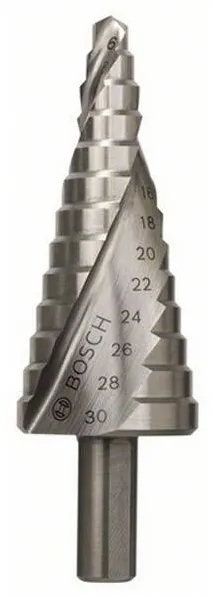 BOSCH 2608597520 - Burghiu in trepte HSS, 13 trepte, metal neferos, metale feroase, material plastic
