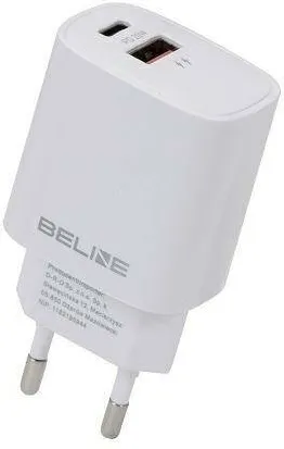 Incarcator Beline 20W USB-C + USB-A white