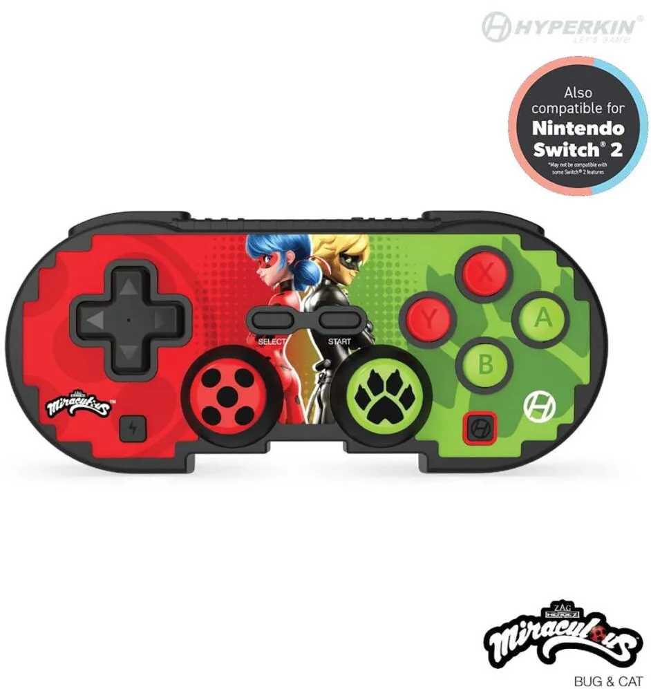 Gamepad HYPERKIN Gamepad HYPERKIN Pixel Art Miraculous Edition, Bluetooth, Vibratii