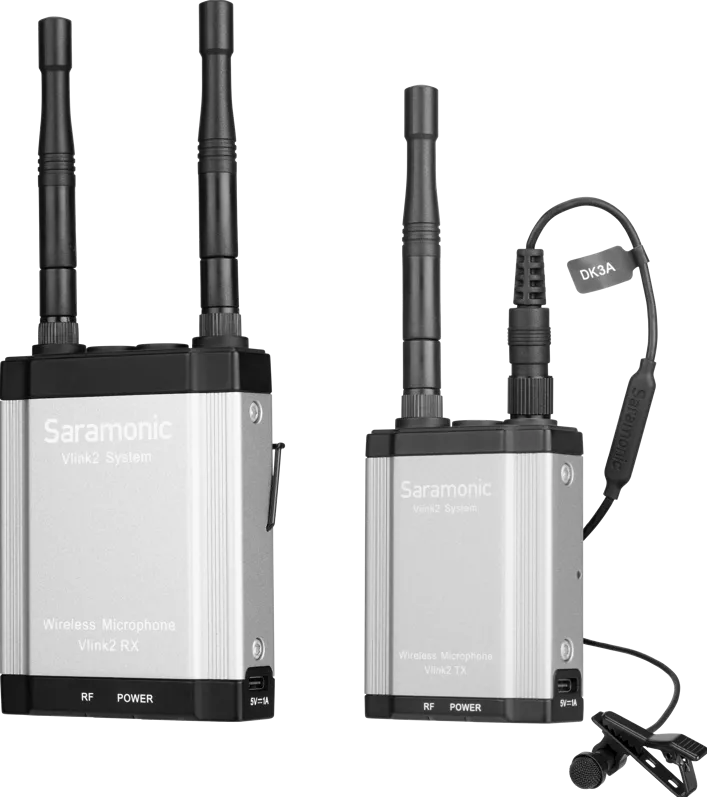 Microfon SARAMONIC Saramonic Vlink2 Kit1, 2.4GHz Two Way-Communication Wireless Microphone System (TX+RX)