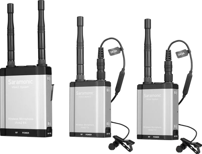 Microfon SARAMONIC Vlink2 Kit2, 2.4GHz Two Way-Communication Wireless Microphone System (2xTX+RX)