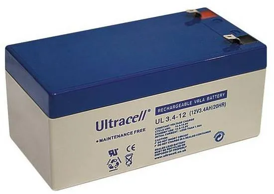 ULTRACELL Acumulator Pb 12V/3.4Ah Terminale F1