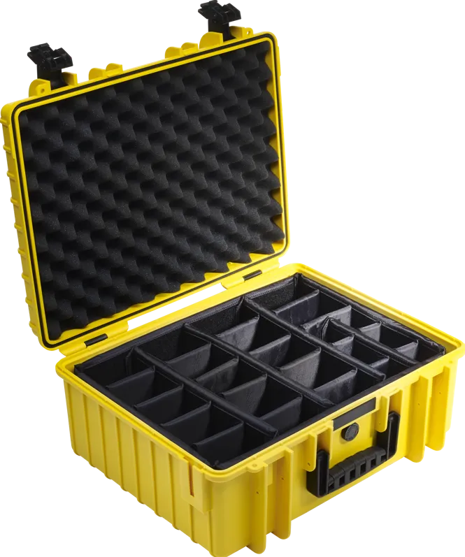 BW Outdoor Cases Type 6000 / Yellow (divider system)