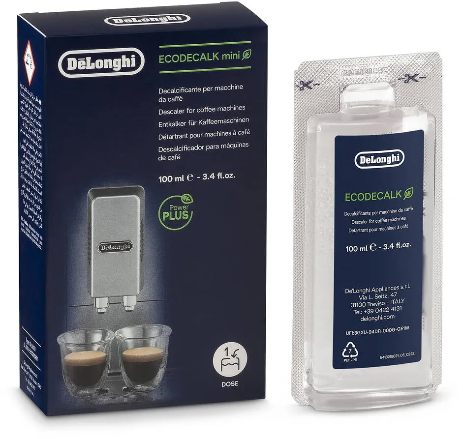 DELONGHI EcoDecalk Mini Liquid Descaler, 100ml