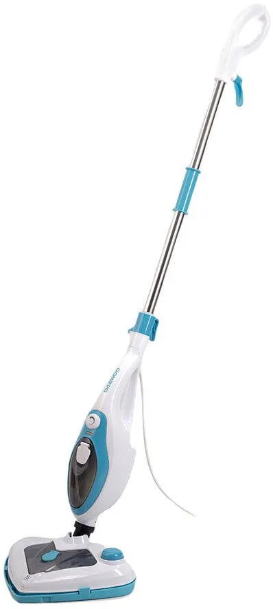 Aspirator DAEWOO Mop cu aburi DMO160, 1500 W, capacitate rezervor apa 0.4 L, recipient detergent, accesorii incluse, Alb