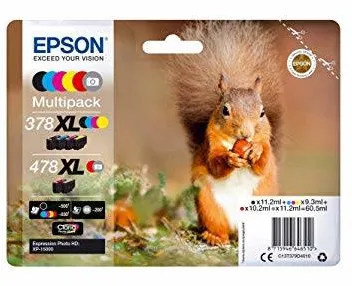 Cartus Imprimanta Epson Cerneala Epson Multipack 6-colors | 378XL+478XL | Claria Photo HD