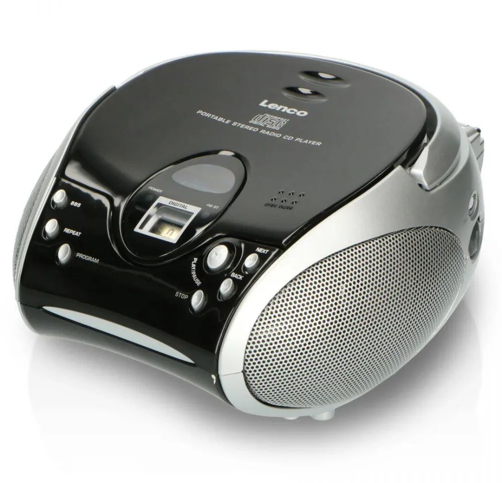 Radio Lenco SCD-24 cu Bluetooth, negru/argintiu