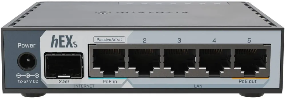Router wireless MIKROTIK hEX S 2025 E60iUGS 5x GbE RJ45