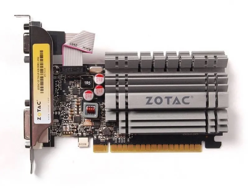 Placa Video ZOTAC GeForce GT 730 Zone Edition 4GB DDR3 64-bit low profile bracket