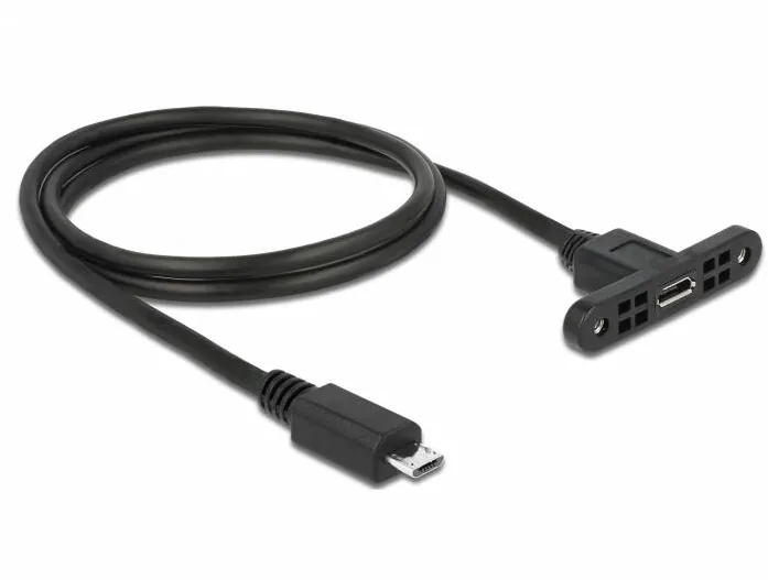 DELOCK 85245, USB extension cable - Micro-USB Type B to Micro-USB Type B - 25 cm