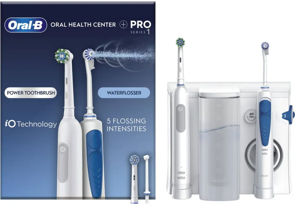ORAL-B Set irigator bucal Center OxyJet+ Periuta de dinti electrica Pro 1