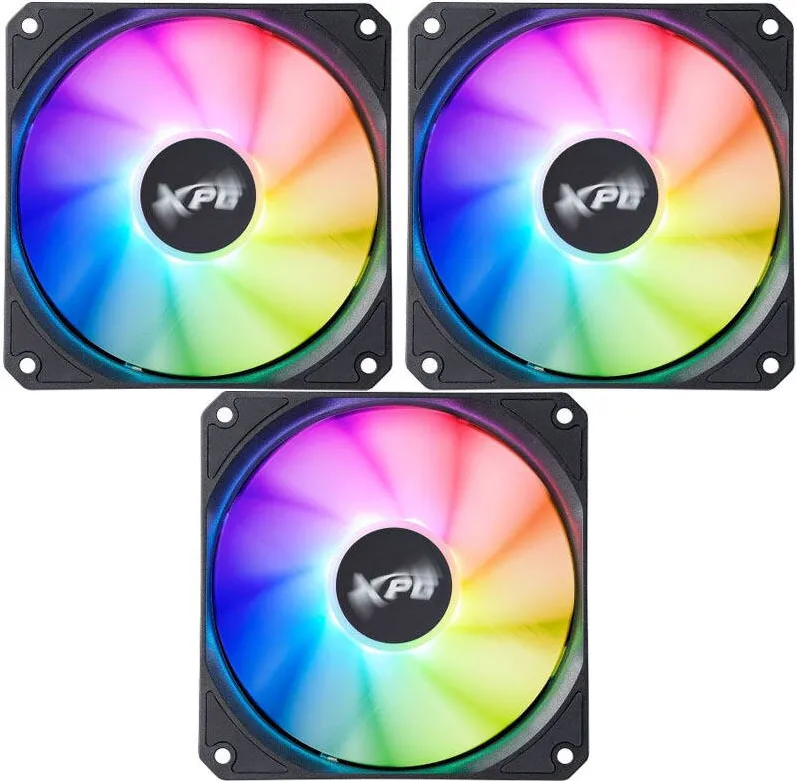 ADATA Ventilator Vento R ARGB PWM 120mm Black Triple Fan Pack