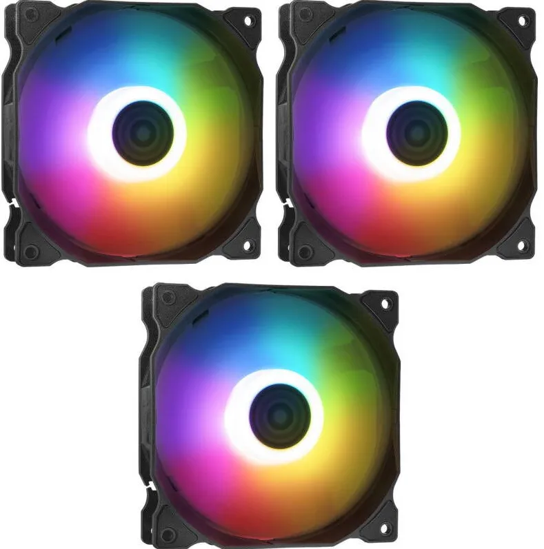 ADATA Ventilator Vento ARGB 120 PWM Black Triple Fan Pack