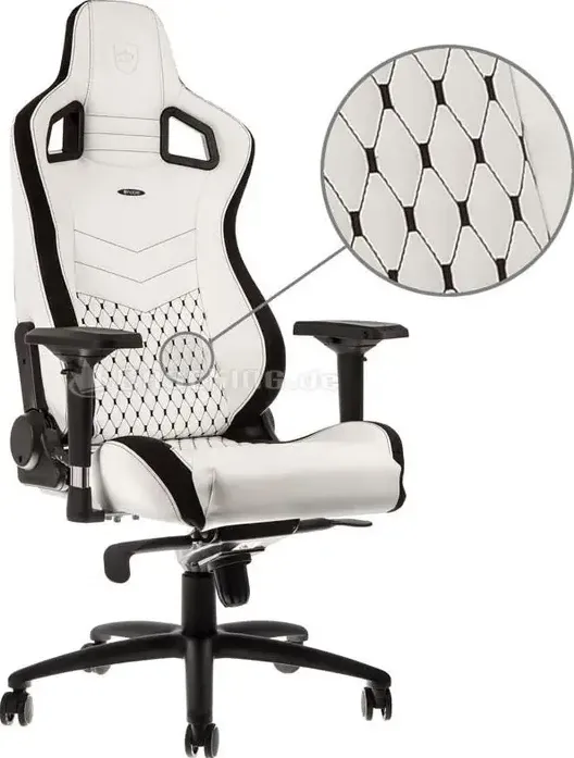 Scaun gaming Noblechairs EPIC Series alb/negru
